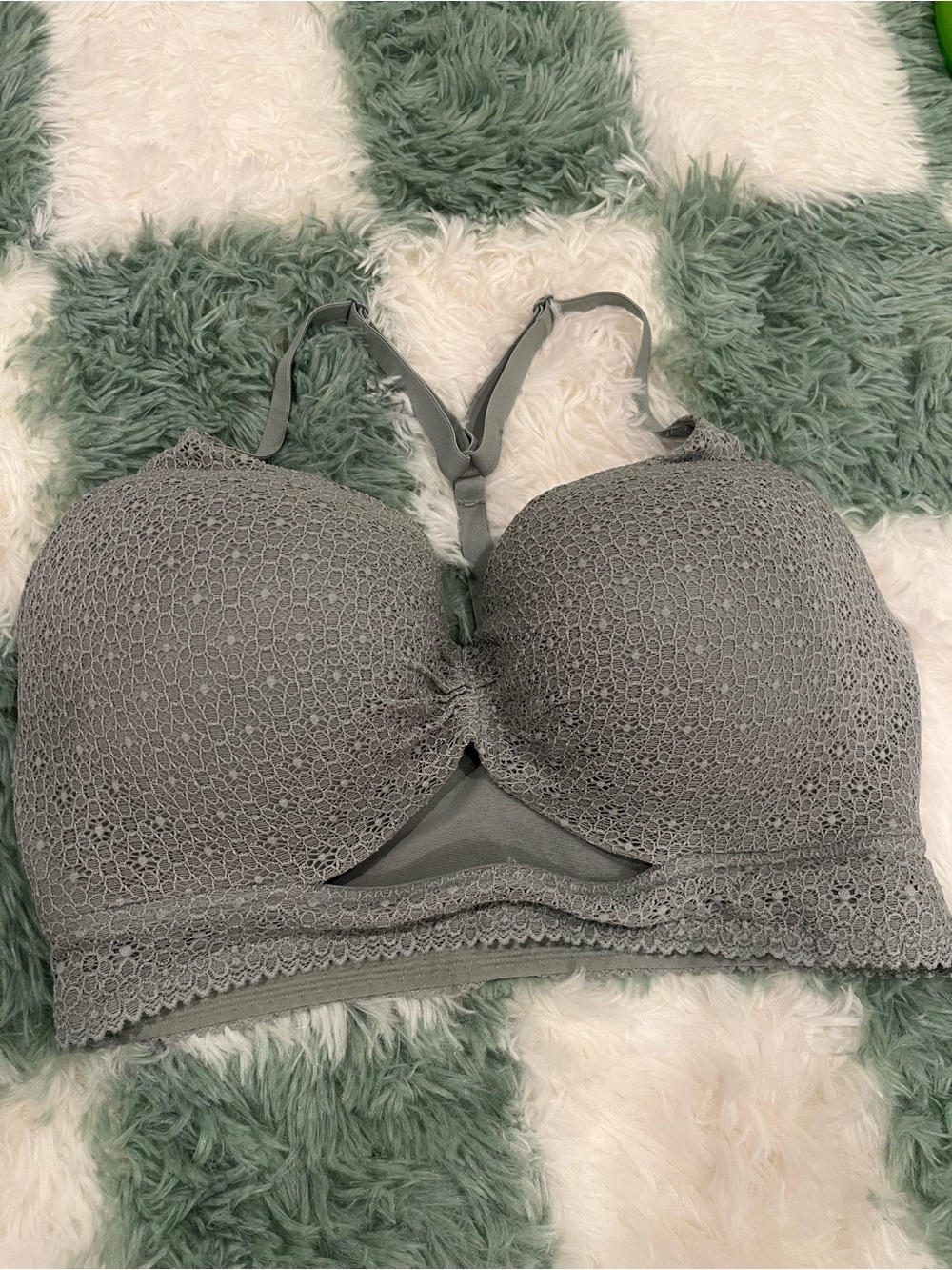 Victoria's Secret Lace Bralette in Sage Green